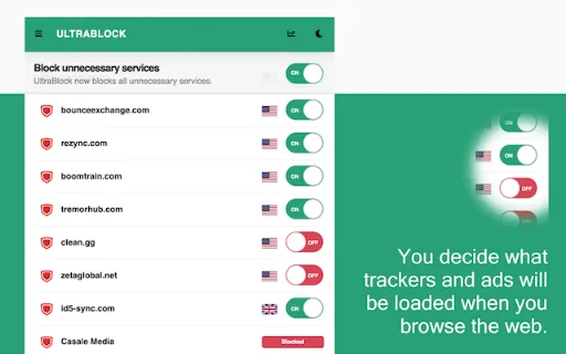UltraBlock: Adblock & Privasi Terbaik untuk Browser Anda - Screenshot 4