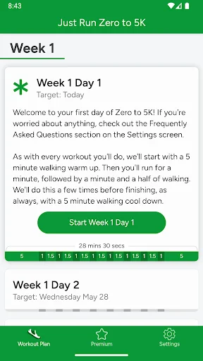 Just Run: Zero to 5K – Program Lari Gratis & Tanpa Iklan - Screenshot 1