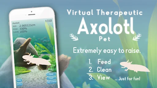 Download Axolotl Pet Terbaru – Game Peliharaan Virtual Lucu - Screenshot 1