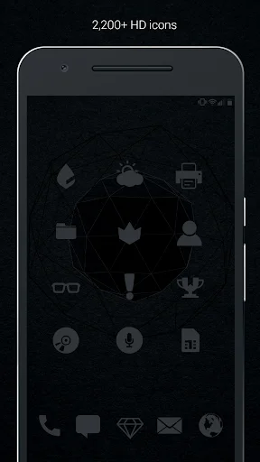 Download Murdered Out Icon Pack Terbaru – Tema Hitam Estetik - Screenshot 2
