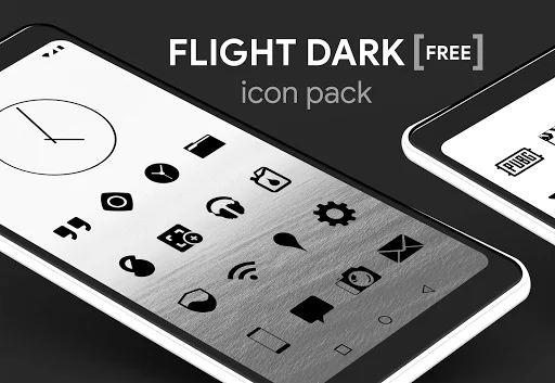 Download Flight Dark – Icon Pack Terbaru – Ikon Minimalis Gelap - Screenshot 13