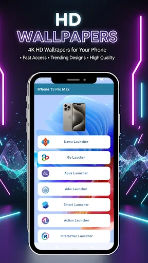 Download Wallpaper iPhone 15 Pro Max – Tema HD Gratis - Screenshot 3