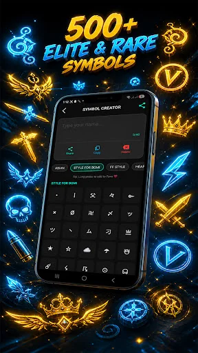 Download Pro Name Style: Elite Symbols Terbaru – Nickname Keren FF - Screenshot 20