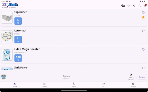 Download DiapStash Terbaru – Pantau Stok Popok Anda dengan Mudah - Screenshot 13