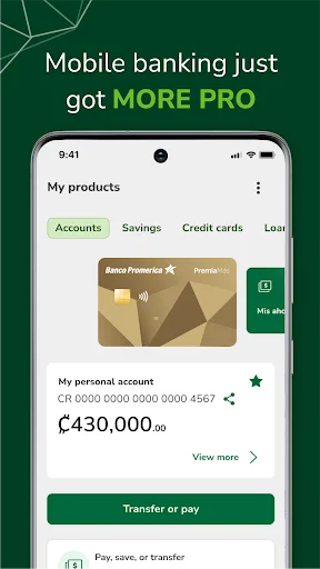 Unduh Promerica Móvil Terbaru – Aplikasi Perbankan Cerdas - Screenshot 1