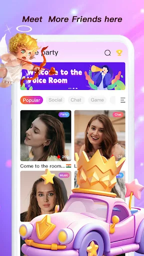 Download Im Live Voice And Video Chat Terbaru – Obrolan Seru - Screenshot 1