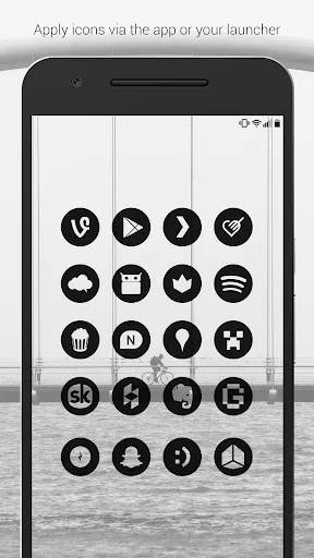 Download Dark Void – Black Circle Icons Terbaru – Kustomisasi HP - Screenshot 4