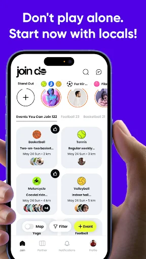 Download Join do Terbaru – Cari Teman Olahraga & Event Gratis - Screenshot 2