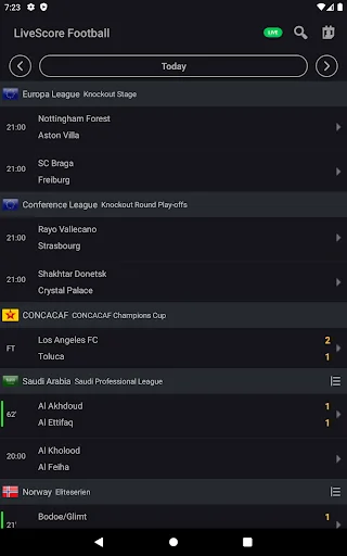 Download LiveScore Football Terbaru – Update Skor & Statistik - Screenshot 9