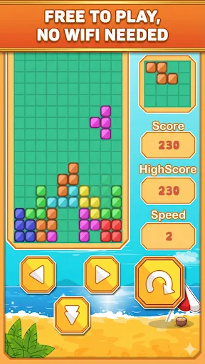 Download Classic Brick: Falling Blocks Terbaru – Game Puzzle Retro - Screenshot 3