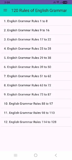 Download 120 Rules of English Grammar – Belajar Bahasa Inggris - Screenshot 1