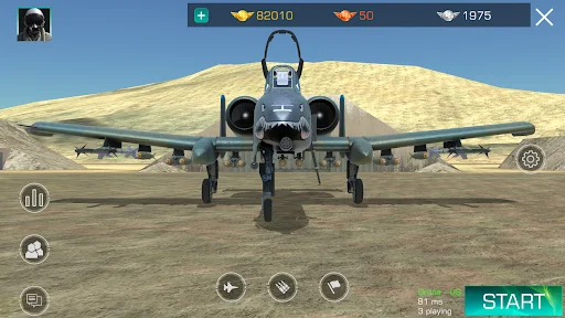 Download GS4: Realistic Air Combat Terbaru – Simulasi Pesawat - Screenshot 1