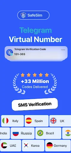 Download SafeSim – Nomor Virtual SMS & Verifikasi Instan - Screenshot 11