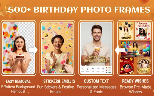 Download Happy Birthday Photo Frame – Bingkai & Video Ultah - Screenshot 8