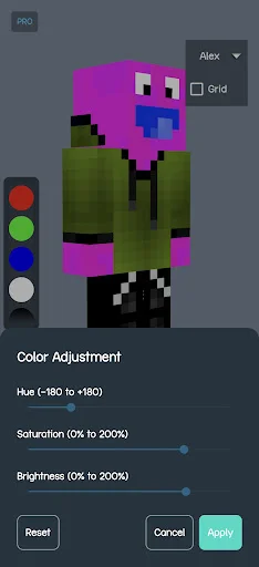 3D Skin Editor for Minecraft – Buat Skin Keren Sekarang - Screenshot 3